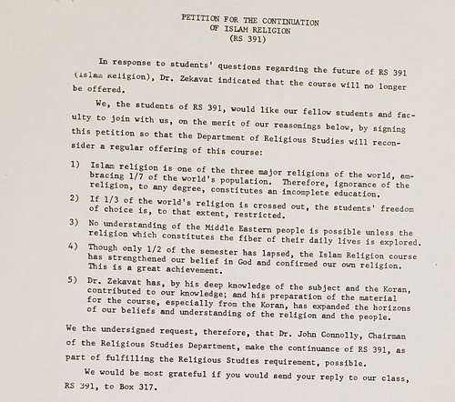 Petition for the Continuation of Islam Religion RS 391_2
