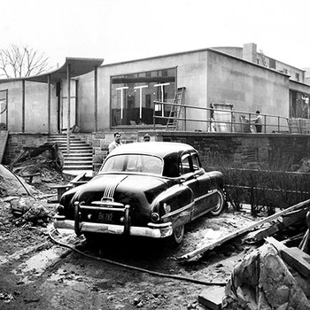 President’s House construction, 1955
