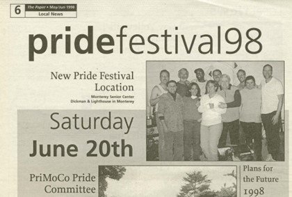 Pride Festival 98 The Paper Vol 5 No 1 May-June 1998