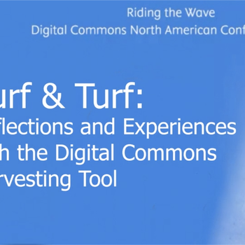 Surf & Turf: Reflections and Experiences with the Digital Commons Harvesting Tool