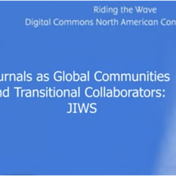 Journals as Global Communities and Transnational Collaborators: The Journal of International Women’s Studies