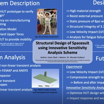 Structural design of spacesuits using innovative sensitivity analysis scheme