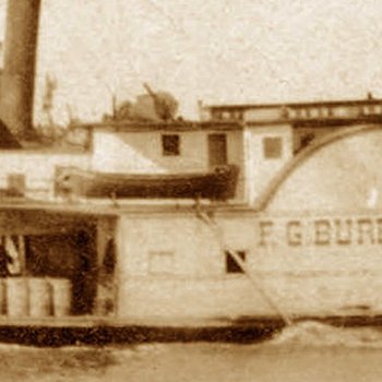 "Steamboat Coming!" (Waccamaw Line of Steamers' Flagship - F.G. Burroughs)