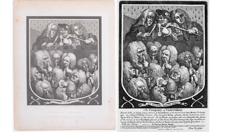 The company of undertakers, 1763 William Hogarth, etching and engraving Facsimile print by the London Printing and Publishing Company