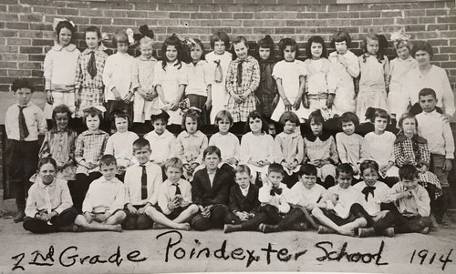 Dolores’s father’s second-grade class portrait, Poindexter School in Jackson