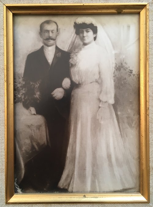 Wedding portrait of Victoria and Albert Joseph