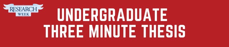 Undergraduate Three Minute Thesis