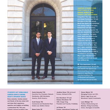 Victory at the Sports Law Invitational