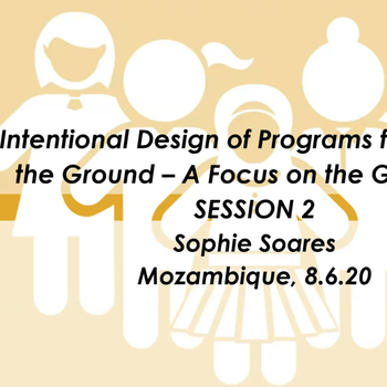 Mozambique Training Session: Fundamental concepts for intentional design of girl-centered programs