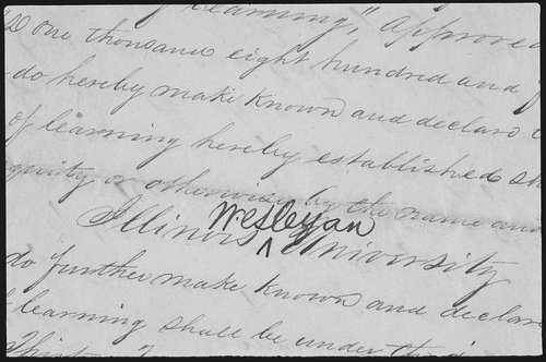 Articles of Incorporation with "Wesleyan" Inserted