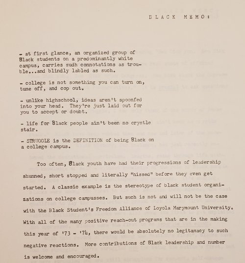 Why a Black Students Freedom Alliance (BFSA)? (Page 2)