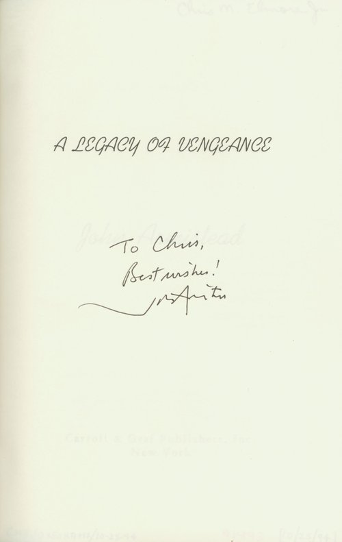 A Legacy of Vengeance / John Armistead. Title page.