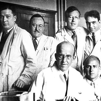 Oswald Avery With Members of His Laboratory