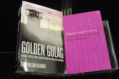 Gilmore, Ruth Wilson. Golden Gulag: Prisons, Surplus, Crisis, and Opposition in Globalizing California. Berkeley: University of California Press, 2007; Davis, Angela Y., ed. If They Come in the Morning: Voices of Resistance. New York: Verso, 1971.