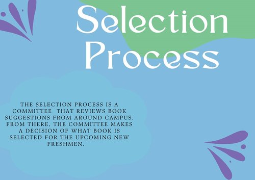 Selection Process for the Common Read