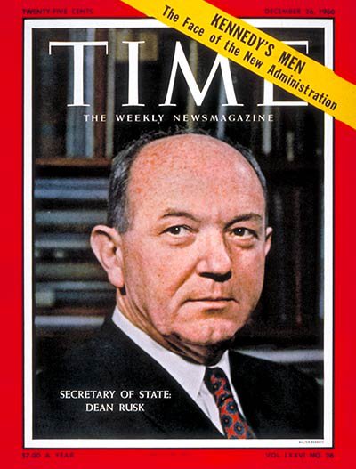 Dean Rusk Time Magazine Cover image