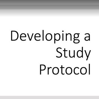 Developing a Study Protocol