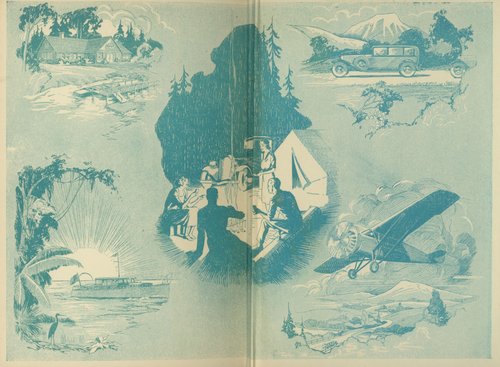 End papers for a Girls&#x27; mystery by Virginia Fairfax