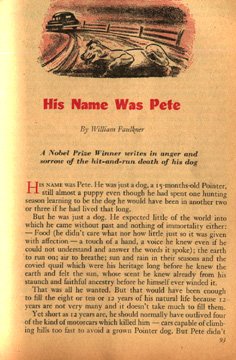 His Name was Pete / William Faulkner