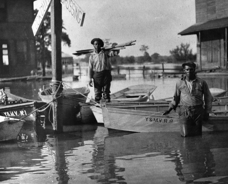 Flooded Greenville, Mississippi, April, 1927