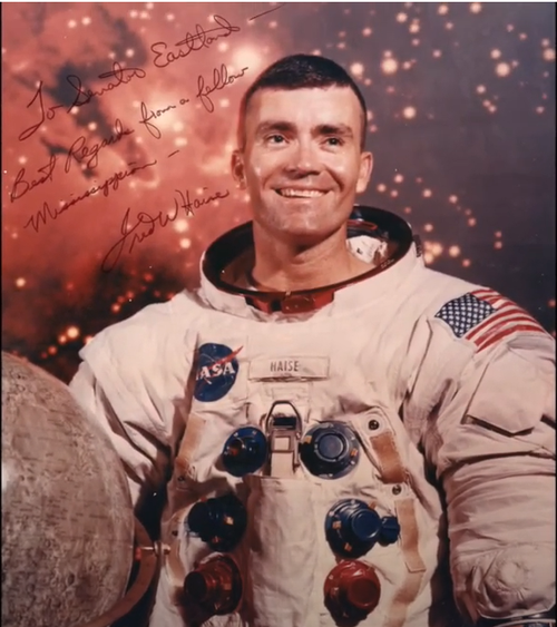 Photo inscribed by Apollo 13 astronaut Fred Haise to Senator James O. Eastland