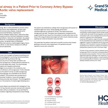 Abnormal Airway in a Patient Prior to Coronary Artery Bypass Graft & Aortic Valve Replacement