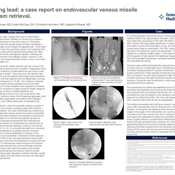 Catching Lead: A Case Report on Endovascular Venous Missile Embolism Retrieval
