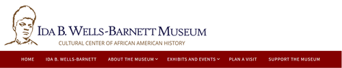 web banner from the Ida B. Wells-Barnett Museum