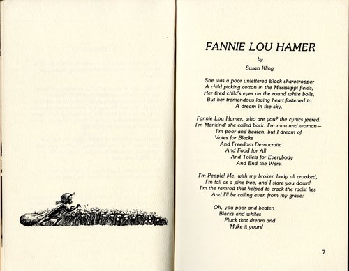 Poem, "Fannie Lou Hamer" by Susan Kling