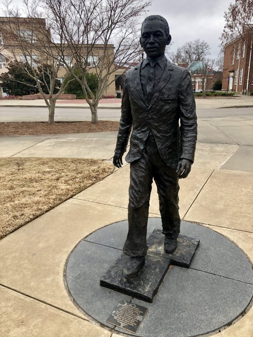 Statue of James Meredith on the University of Mississippi