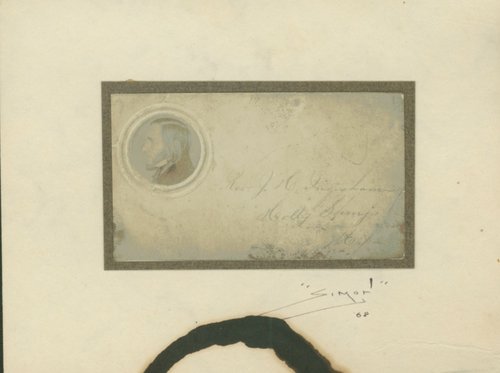 J. H. Ingraham&#x27;s autographed visiting card