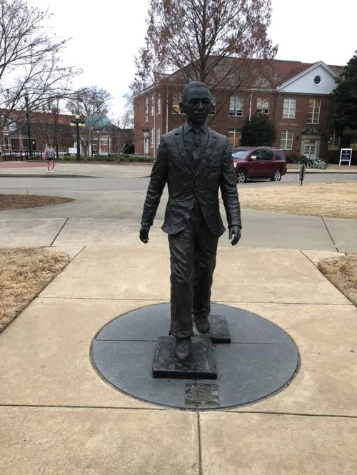 Statue of James Meredith on the University of Mississippi
