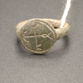 Ring with Cruciform Monogram