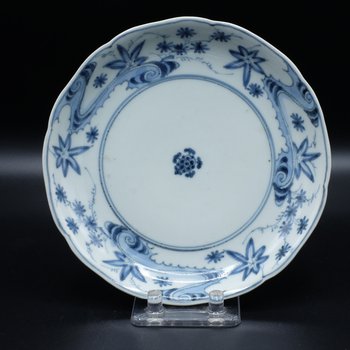 Imari Blue and White Dish