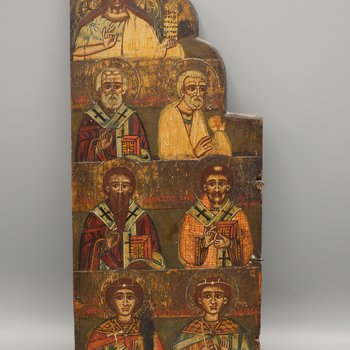 Triptych Wing with Seven Saints