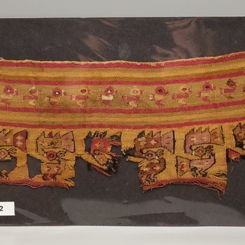 Textile Fragment with Stylized Birds
