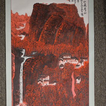 Rendition of Red Over the Mountains as if the Forests are Dyed (万山红遍) 2