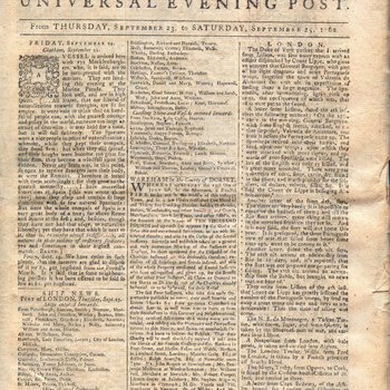 The London Chronicle September 23-25, 1762