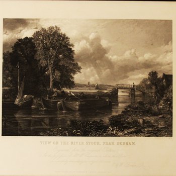 View on the river Stour by Dedham