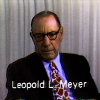 Interview with Leopold L. Meyer A/V Recording