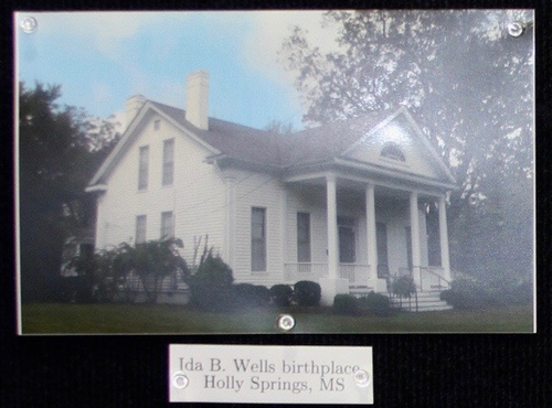 photo of house, birthplace of Ida B. Wells, in Holly Springs, Miss.