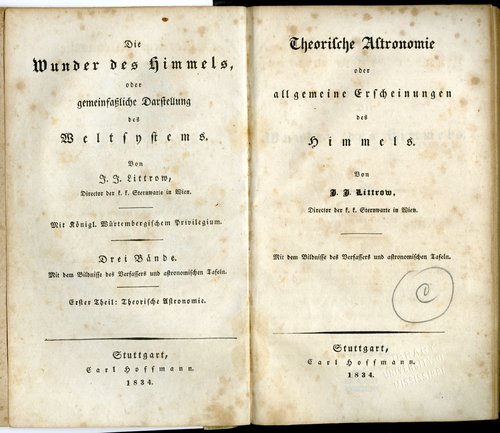 theorische astronomie / J. J. Littrow, 1834