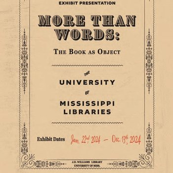 More Than Words: The Book As Object