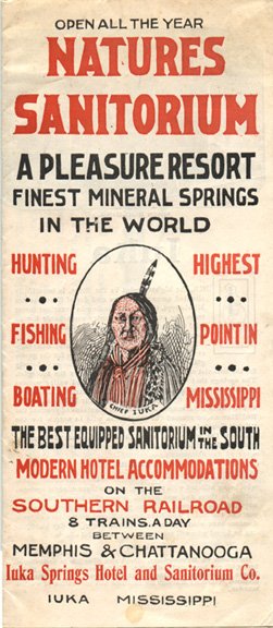 brochure for Nature&#x27;s Sanitorium, Iuka MS