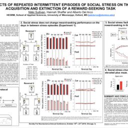 Effects of repeated intermittent episodes of social stress on the acquisition and extinction of a reward-seeking task