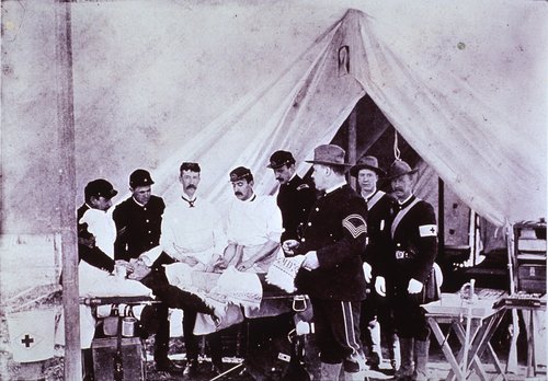 Tent Operation, Spanish-American War, image courtesy of National Library of Medicine