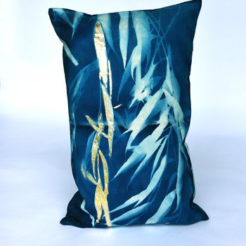 Place of Calm: Cyanotype Pillow 2