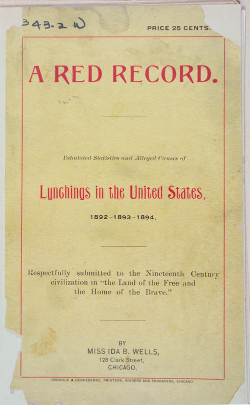 A Red Record / Ida B. Wells