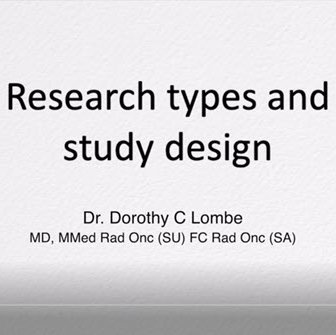 Research Types and Study Designs