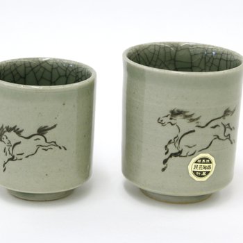 Cups with Horses